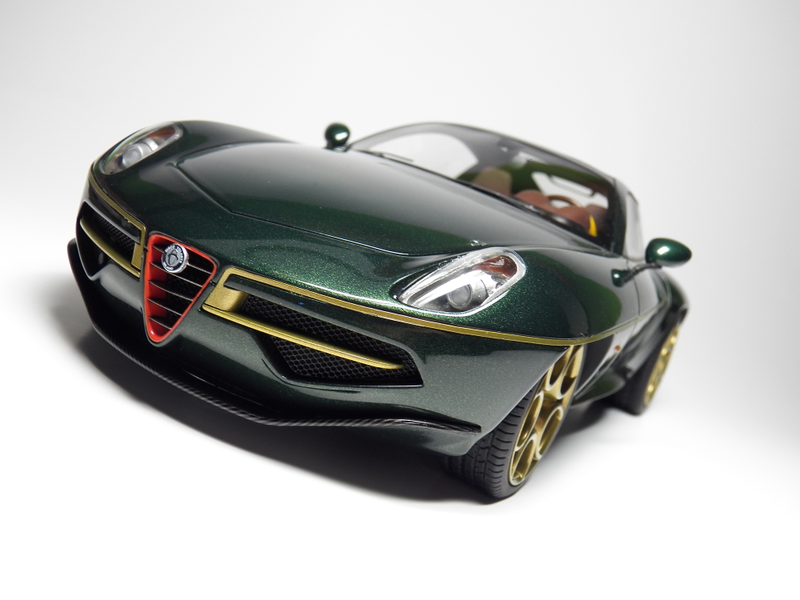 Illustration for article titled AP's 1:18 Grail Car: Touring Superleggera 2014 Alfa Romero Disco Volante by Tecnomodel